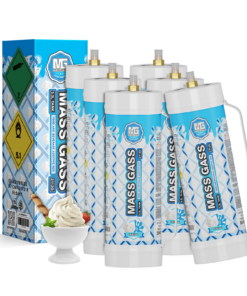 MassGass Original Flavor Cream Charger Tanks 3.3L/2112g (6-Pack Case)